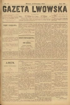 Gazeta Lwowska. 1910, nr 87