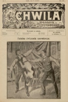 Chwila : tygodnik ilustrowany. 1907, nr 8