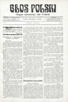 Głos Polski : Organ narodowy dla Podola. 1913, nr 5