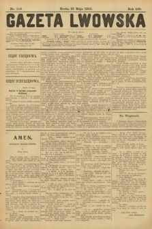 Gazeta Lwowska. 1910, nr 116