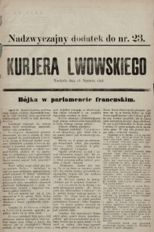 Nadzwyczajny dodatek do nr. 23. „Kurjera Lwowskiego”. 1898