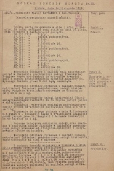 Rozkaz Komendy Miasta. 1918, nr 12