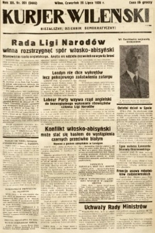 Kurjer Wileński : niezależny dziennik demokratyczny. 1935, nr 201