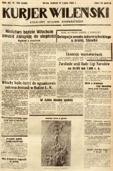 Kurjer Wileński : niezależny dziennik demokratyczny. 1935, nr 203