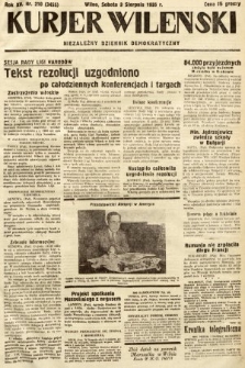 Kurjer Wileński : niezależny dziennik demokratyczny. 1935, nr 210