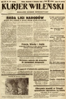 Kurjer Wileński : niezależny dziennik demokratyczny. 1935, nr 211