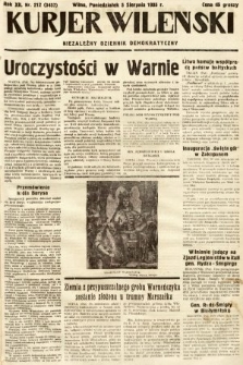 Kurjer Wileński : niezależny dziennik demokratyczny. 1935, nr 212