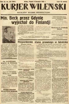 Kurjer Wileński : niezależny dziennik demokratyczny. 1935, nr 216