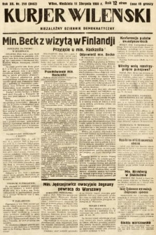 Kurjer Wileński : niezależny dziennik demokratyczny. 1935, nr 218