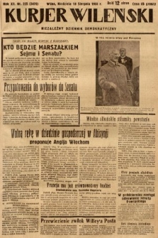 Kurjer Wileński : niezależny dziennik demokratyczny. 1935, nr 225