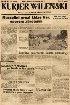 Kurjer Wileński : niezależny dziennik demokratyczny. 1935, nr 234