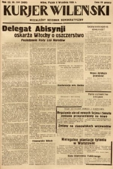 Kurjer Wileński : niezależny dziennik demokratyczny. 1935, nr 244