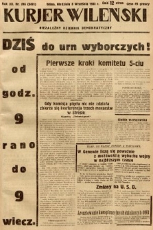 Kurjer Wileński : niezależny dziennik demokratyczny. 1935, nr 246