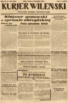 Kurjer Wileński : niezależny dziennik demokratyczny. 1935, nr 249