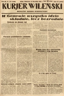 Kurjer Wileński : niezależny dziennik demokratyczny. 1935, nr 253