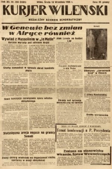 Kurjer Wileński : niezależny dziennik demokratyczny. 1935, nr 256