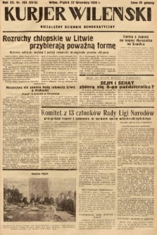 Kurjer Wileński : niezależny dziennik demokratyczny. 1935, nr 265