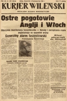 Kurjer Wileński : niezależny dziennik demokratyczny. 1935, nr 271
