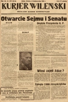 Kurjer Wileński : niezależny dziennik demokratyczny. 1935, nr 273