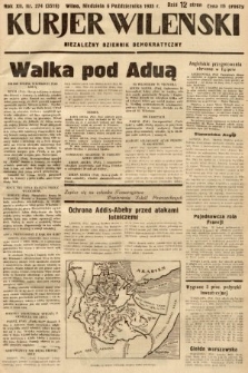 Kurjer Wileński : niezależny dziennik demokratyczny. 1935, nr 274