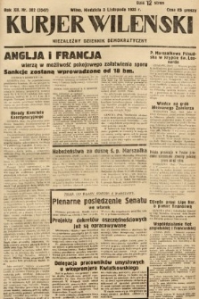 Kurjer Wileński : niezależny dziennik demokratyczny. 1935, nr 302