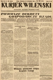 Kurjer Wileński : niezależny dziennik demokratyczny. 1935, nr 309