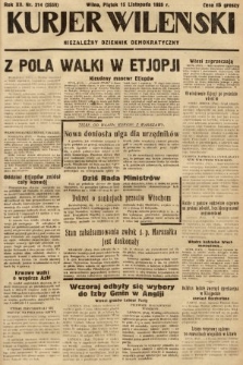 Kurjer Wileński : niezależny dziennik demokratyczny. 1935, nr 314