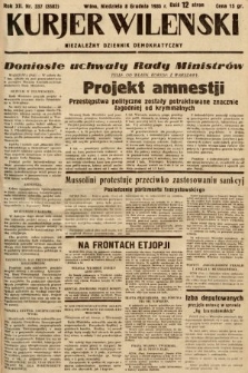 Kurjer Wileński : niezależny dziennik demokratyczny. 1935, nr 337