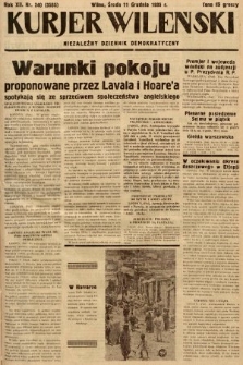 Kurjer Wileński : niezależny dziennik demokratyczny. 1935, nr 340