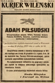 Kurjer Wileński : niezależny dziennik demokratyczny. 1935, nr 346