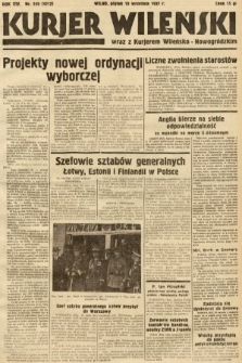 Kurjer Wileński wraz z Kurjerem Wileńsko-Nowogródzkim. 1937, nr 249