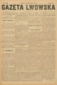 Gazeta Lwowska. 1910, nr 205