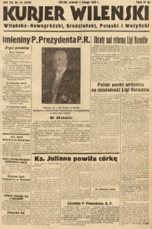 Kurjer Wileński, Wileńsko-Nowogródzki, Grodzieński, Poleski i Wołyński. 1938, nr 31