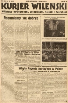 Kurjer Wileński, Wileńsko-Nowogródzki, Grodzieński, Poleski i Wołyński. 1938, nr 37