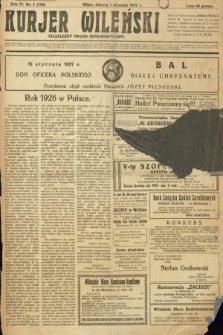 Kurjer Wileński : niezależny organ demokratyczny. 1927, nr 1