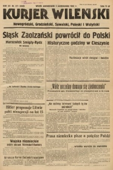 Kurjer Wileński, Nowogródzki, Grodzieński, Suwalski, Poleski i Wołyński. 1938, nr 271