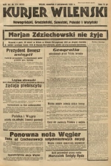 Kurjer Wileński, Nowogródzki, Grodzieński, Suwalski, Poleski i Wołyński. 1938, nr 274