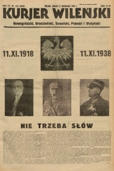 Kurjer Wileński, Nowogródzki, Grodzieński, Suwalski, Poleski i Wołyński. 1938, nr 310