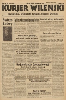 Kurjer Wileński, Nowogródzki, Grodzieński, Suwalski, Poleski i Wołyński. 1938, nr 317