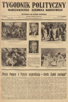 Tygodnik Polityczny Warszawskiego Dziennika Narodowego : wychodzi na każdą niedzielę. 1936, nr 5