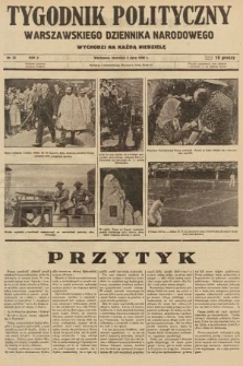 Tygodnik Polityczny Warszawskiego Dziennika Narodowego : wychodzi na każdą niedzielę. 1936, nr 26