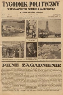 Tygodnik Polityczny Warszawskiego Dziennika Narodowego : wychodzi na każdą niedzielę. 1936, nr 28