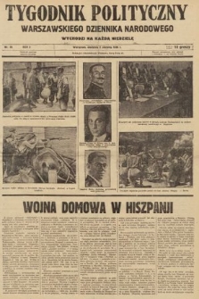 Tygodnik Polityczny Warszawskiego Dziennika Narodowego : wychodzi na każdą niedzielę. 1936, nr 30