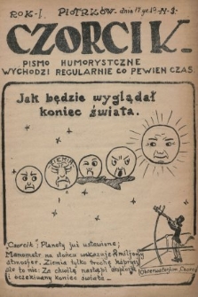 Czorcik : pismo humorystyczne. 1919, nr 3