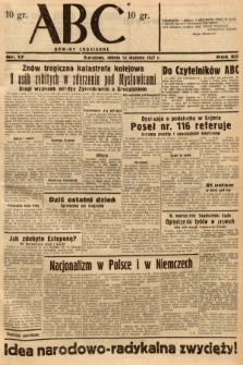 ABC : nowiny codzienne. 1937, nr 17