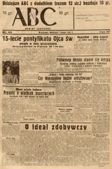 ABC : nowiny codzienne. 1937, nr 43