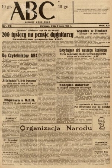 ABC : nowiny codzienne. 1937, nr 73