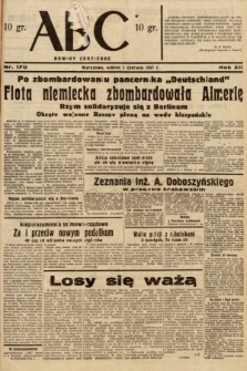 ABC : nowiny codzienne. 1937, nr 170