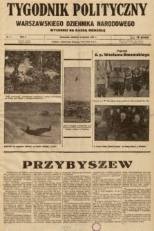 Tygodnik Polityczny Warszawskiego Dziennika Narodowego : wychodzi na każdą niedzielę. 1937, nr 1
