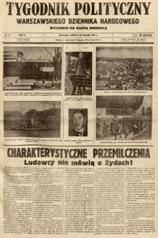 Tygodnik Polityczny Warszawskiego Dziennika Narodowego : wychodzi na każdą niedzielę. 1937, nr 5